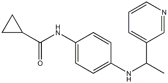 N-(4-{[1-(pyridin-3-yl)ethyl]amino}phenyl)cyclopropanecarboxamide Structure