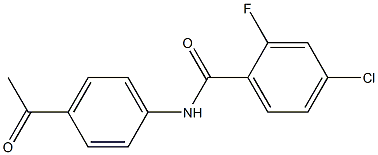 N-(4-acetylphenyl)-4-chloro-2-fluorobenzamide