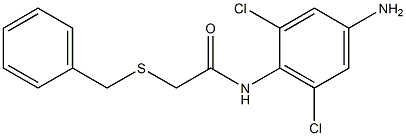 N-(4-amino-2,6-dichlorophenyl)-2-(benzylsulfanyl)acetamide Struktur