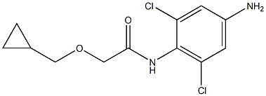 N-(4-amino-2,6-dichlorophenyl)-2-(cyclopropylmethoxy)acetamide Struktur