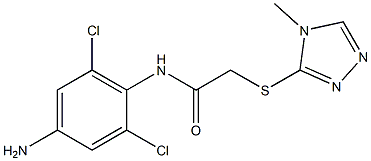 N-(4-amino-2,6-dichlorophenyl)-2-[(4-methyl-4H-1,2,4-triazol-3-yl)sulfanyl]acetamide|