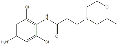 N-(4-amino-2,6-dichlorophenyl)-3-(2-methylmorpholin-4-yl)propanamide