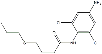 N-(4-amino-2,6-dichlorophenyl)-4-(propylsulfanyl)butanamide|