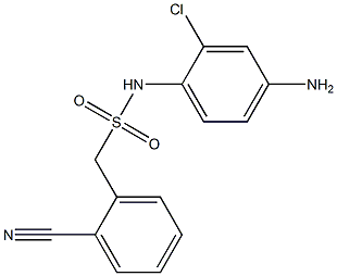 N-(4-amino-2-chlorophenyl)-1-(2-cyanophenyl)methanesulfonamide Struktur