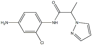 N-(4-amino-2-chlorophenyl)-2-(1H-pyrazol-1-yl)propanamide 化学構造式