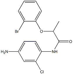 N-(4-amino-2-chlorophenyl)-2-(2-bromophenoxy)propanamide Structure