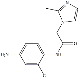 N-(4-amino-2-chlorophenyl)-2-(2-methyl-1H-imidazol-1-yl)acetamide Struktur