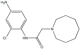 N-(4-amino-2-chlorophenyl)-2-(azocan-1-yl)acetamide 化学構造式