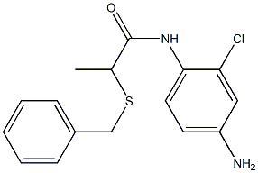 N-(4-amino-2-chlorophenyl)-2-(benzylsulfanyl)propanamide Struktur