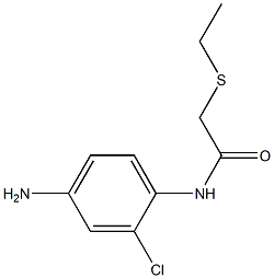 N-(4-amino-2-chlorophenyl)-2-(ethylsulfanyl)acetamide 化学構造式