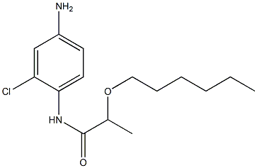 N-(4-amino-2-chlorophenyl)-2-(hexyloxy)propanamide 结构式