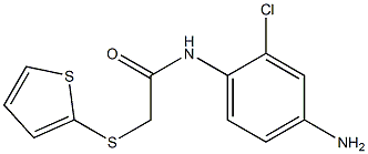 N-(4-amino-2-chlorophenyl)-2-(thiophen-2-ylsulfanyl)acetamide Structure