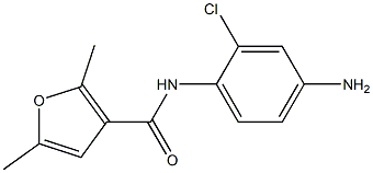 N-(4-amino-2-chlorophenyl)-2,5-dimethyl-3-furamide 结构式