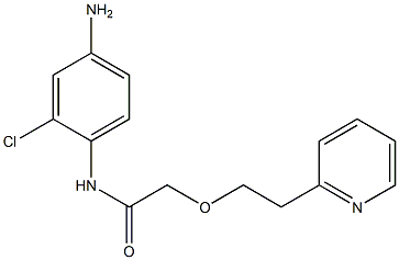 N-(4-amino-2-chlorophenyl)-2-[2-(pyridin-2-yl)ethoxy]acetamide Struktur