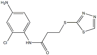 N-(4-amino-2-chlorophenyl)-3-(1,3,4-thiadiazol-2-ylsulfanyl)propanamide Struktur
