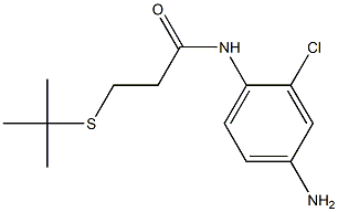 N-(4-amino-2-chlorophenyl)-3-(tert-butylsulfanyl)propanamide 化学構造式