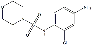 N-(4-amino-2-chlorophenyl)morpholine-4-sulfonamide 化学構造式