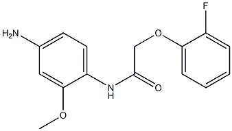 N-(4-amino-2-methoxyphenyl)-2-(2-fluorophenoxy)acetamide,,结构式