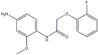 N-(4-amino-2-methoxyphenyl)-2-(2-fluorophenoxy)acetamide Struktur