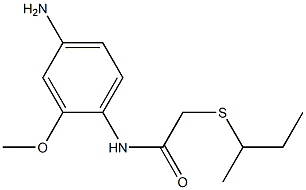 N-(4-amino-2-methoxyphenyl)-2-(butan-2-ylsulfanyl)acetamide Structure