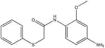 N-(4-amino-2-methoxyphenyl)-2-(phenylsulfanyl)acetamide Structure