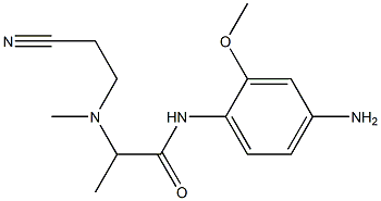 N-(4-amino-2-methoxyphenyl)-2-[(2-cyanoethyl)(methyl)amino]propanamide Structure