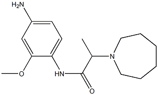 N-(4-amino-2-methoxyphenyl)-2-azepan-1-ylpropanamide Structure