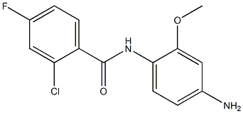 N-(4-amino-2-methoxyphenyl)-2-chloro-4-fluorobenzamide Struktur