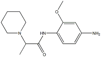 N-(4-amino-2-methoxyphenyl)-2-piperidin-1-ylpropanamide 化学構造式