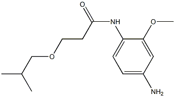 N-(4-amino-2-methoxyphenyl)-3-(2-methylpropoxy)propanamide Struktur