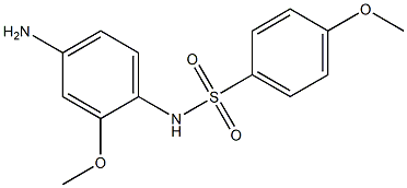N-(4-amino-2-methoxyphenyl)-4-methoxybenzene-1-sulfonamide 结构式