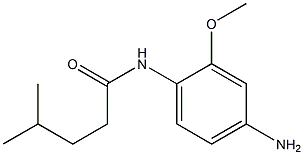 N-(4-amino-2-methoxyphenyl)-4-methylpentanamide 结构式