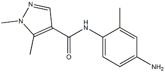 N-(4-amino-2-methylphenyl)-1,5-dimethyl-1H-pyrazole-4-carboxamide 化学構造式