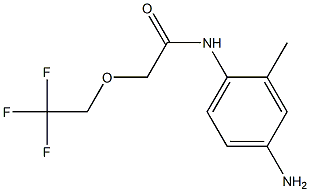 N-(4-amino-2-methylphenyl)-2-(2,2,2-trifluoroethoxy)acetamide 结构式