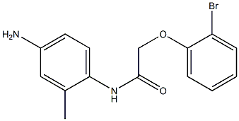 N-(4-amino-2-methylphenyl)-2-(2-bromophenoxy)acetamide 化学構造式