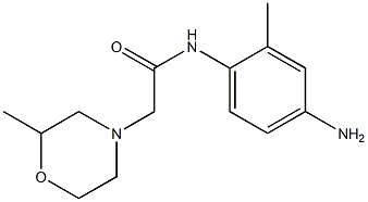 N-(4-amino-2-methylphenyl)-2-(2-methylmorpholin-4-yl)acetamide Structure