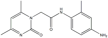 N-(4-amino-2-methylphenyl)-2-(4,6-dimethyl-2-oxopyrimidin-1(2H)-yl)acetamide,,结构式