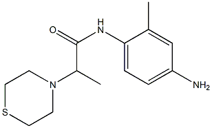N-(4-amino-2-methylphenyl)-2-(thiomorpholin-4-yl)propanamide Structure