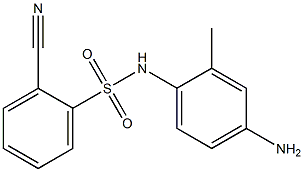 N-(4-amino-2-methylphenyl)-2-cyanobenzene-1-sulfonamide 化学構造式