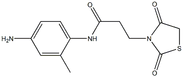  N-(4-amino-2-methylphenyl)-3-(2,4-dioxo-1,3-thiazolidin-3-yl)propanamide