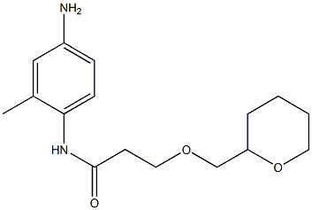 N-(4-amino-2-methylphenyl)-3-(oxan-2-ylmethoxy)propanamide Struktur