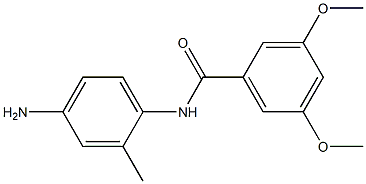 N-(4-amino-2-methylphenyl)-3,5-dimethoxybenzamide 化学構造式