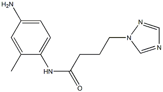 N-(4-amino-2-methylphenyl)-4-(1H-1,2,4-triazol-1-yl)butanamide,,结构式