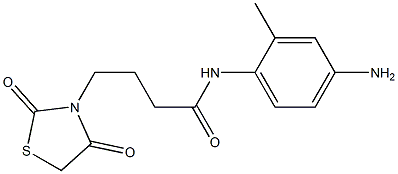 N-(4-amino-2-methylphenyl)-4-(2,4-dioxo-1,3-thiazolidin-3-yl)butanamide Struktur