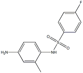 N-(4-amino-2-methylphenyl)-4-fluorobenzenesulfonamide Struktur