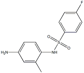 N-(4-amino-2-methylphenyl)-4-fluorobenzenesulfonamide,,结构式