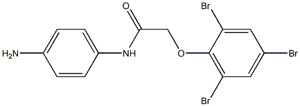 N-(4-aminophenyl)-2-(2,4,6-tribromophenoxy)acetamide Struktur