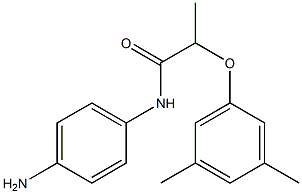 N-(4-aminophenyl)-2-(3,5-dimethylphenoxy)propanamide 化学構造式