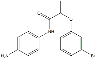 N-(4-aminophenyl)-2-(3-bromophenoxy)propanamide Structure