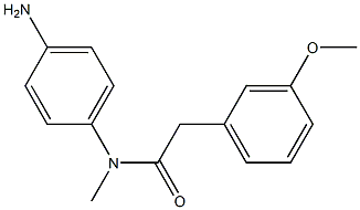 N-(4-aminophenyl)-2-(3-methoxyphenyl)-N-methylacetamide Struktur